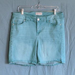 Seafoam Mid-length Bermuda Shorts